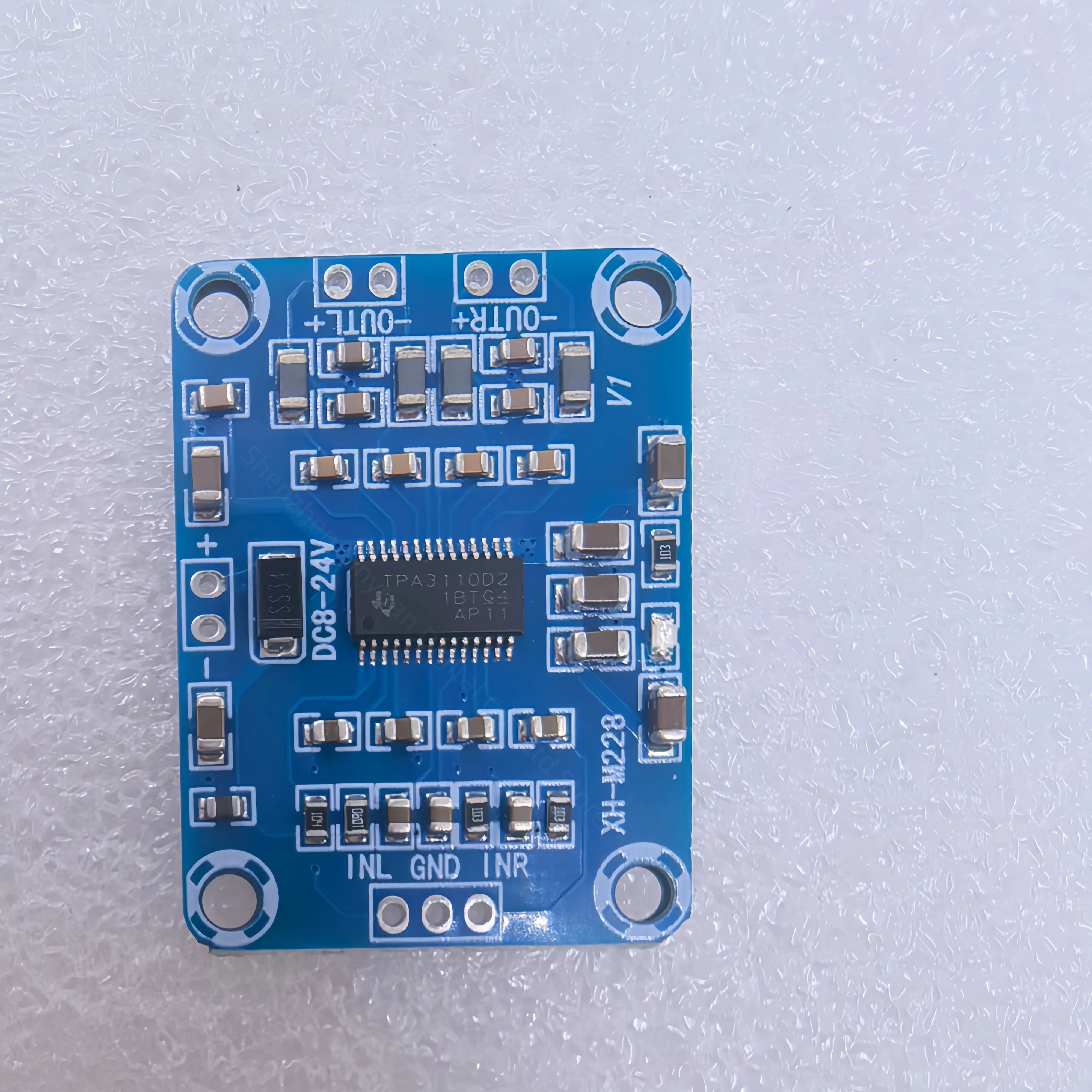 TPA3110 Digital Amplifier Board 15W*2 Channel DC 8‑24V Ultra‑Thin Class D Audio Power Amplifier Module For DIY Speaker System