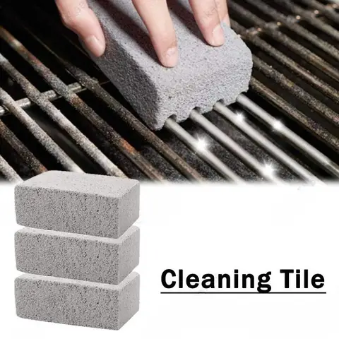 1-10PCS 그리스 제거를위한 헤비 듀티 바베큐 그릴 청소 돌 부석 벽돌 야외 요리 주방 액세서리 캠핑