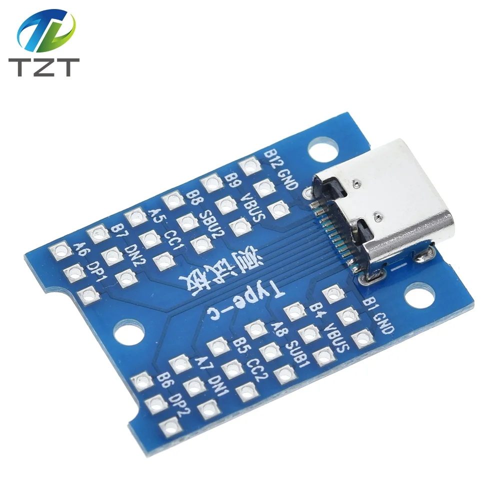 DIYTZT 1/3/5/10PCS The new  usb interface usb type-c test charging board diy for ardunio