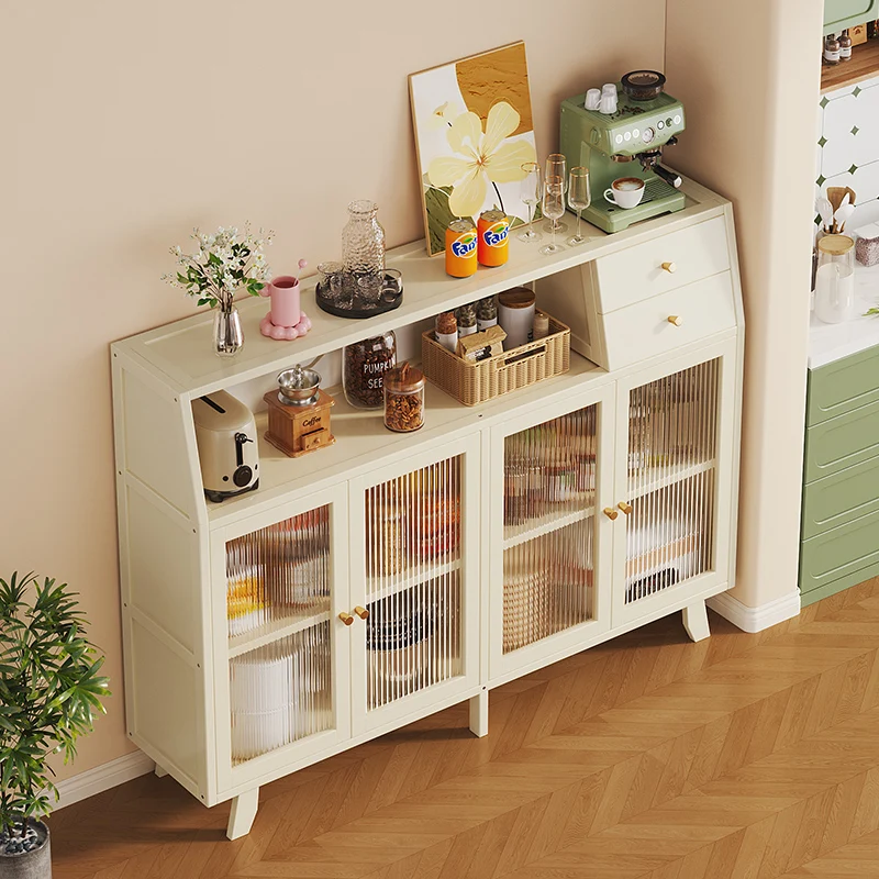 

Edge cabinet, locker, integrated cabinet against the wall, household living room, multi-functional tea cabinet, small narrow tea