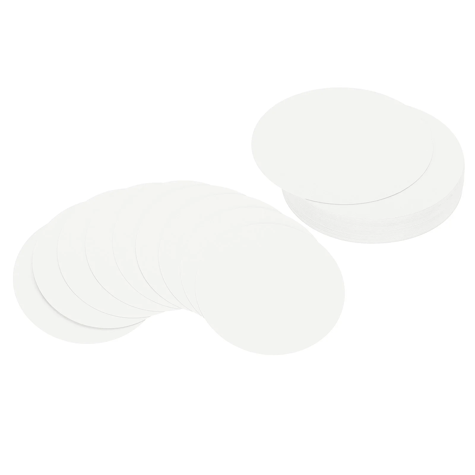 50Pcs 7.5cm Circle Card Stock Round Shape Cutouts Paper Thick Cardstock Coaster for DIY Craft Classroom Bulletin Board Decor