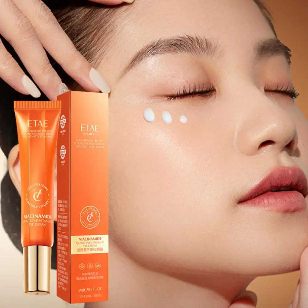 

Niacinamide&Five Vitamin C Eye Cream VC Whitening Brightening Makeup Concealer Cosmetics Natural Care Skin Moisturizing Eye D5R2