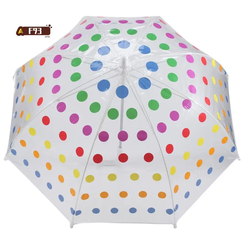 

AF93-Kid's Clear Bubble Umbrella Men's And Women's Children's Umbrellas Transparent Long Handle Fashion Umbrella