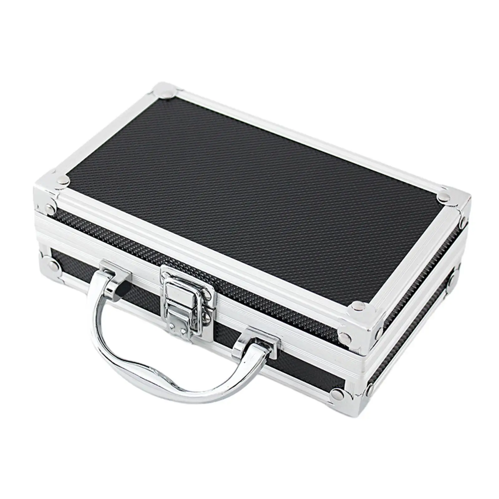 Microphone Carrying Case Hard Case Professional Multi Compartment Impactproof Portable Equipment Toolbox Aluminum Mic Suitcase