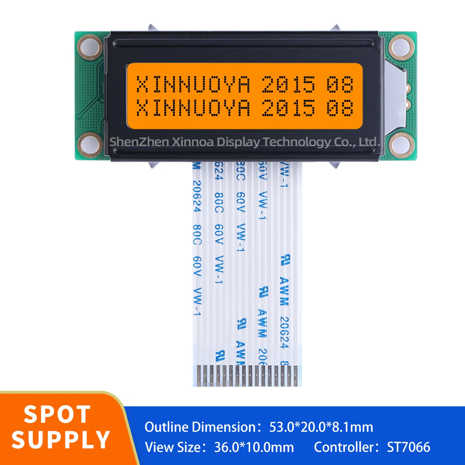 HD44780 FPC45MM 162 16X2 1602 Smaller Character LCD Module Display Screen LCM Blue Negative with White LED Backlight 1602A-20-1A