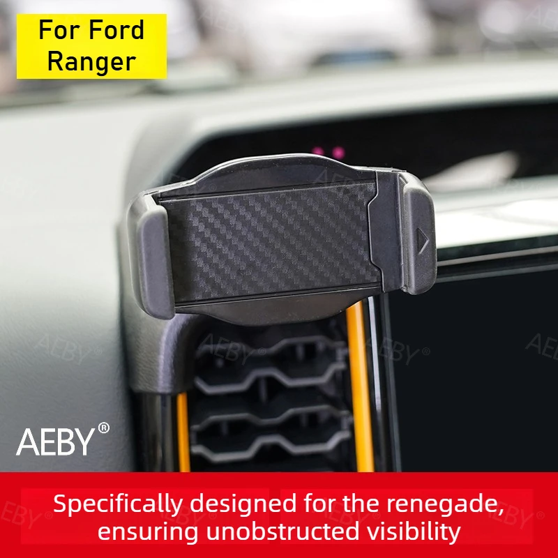 For Ford Ranger 2022-2026 Air outlet mobile phone car holder,Adjustable anti-slip car mobile phone holder,Car accessories