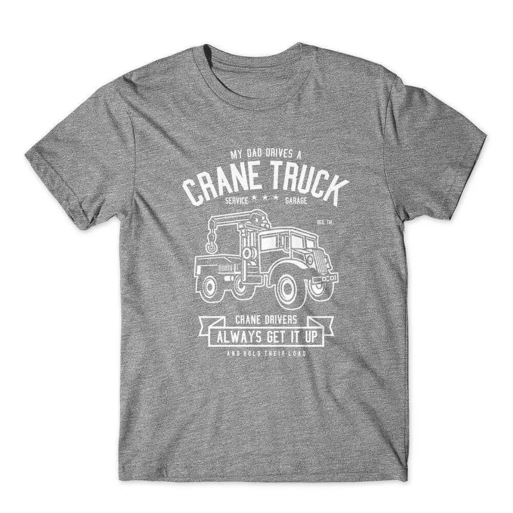 

Crane Truck T-Shirt 100% Cotton Premium Tee New