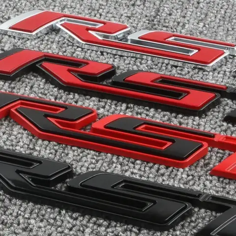 3D Metal RST Logo Sticker Rear Trunk Emblem Badge Car Decals For Chevy Chevrolet Silverado