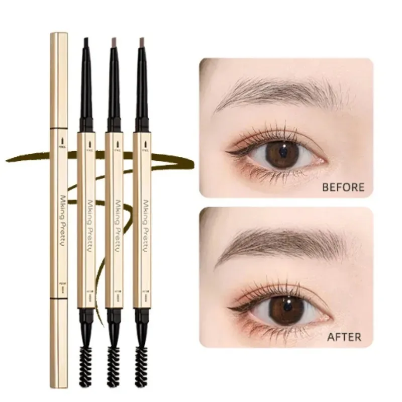 5 Colors Nature Double Head Eyebrow Pencil Long Lasting Waterproof Eye Brow Pen Tint Mascara Enhance Cosmetics Women Makeup