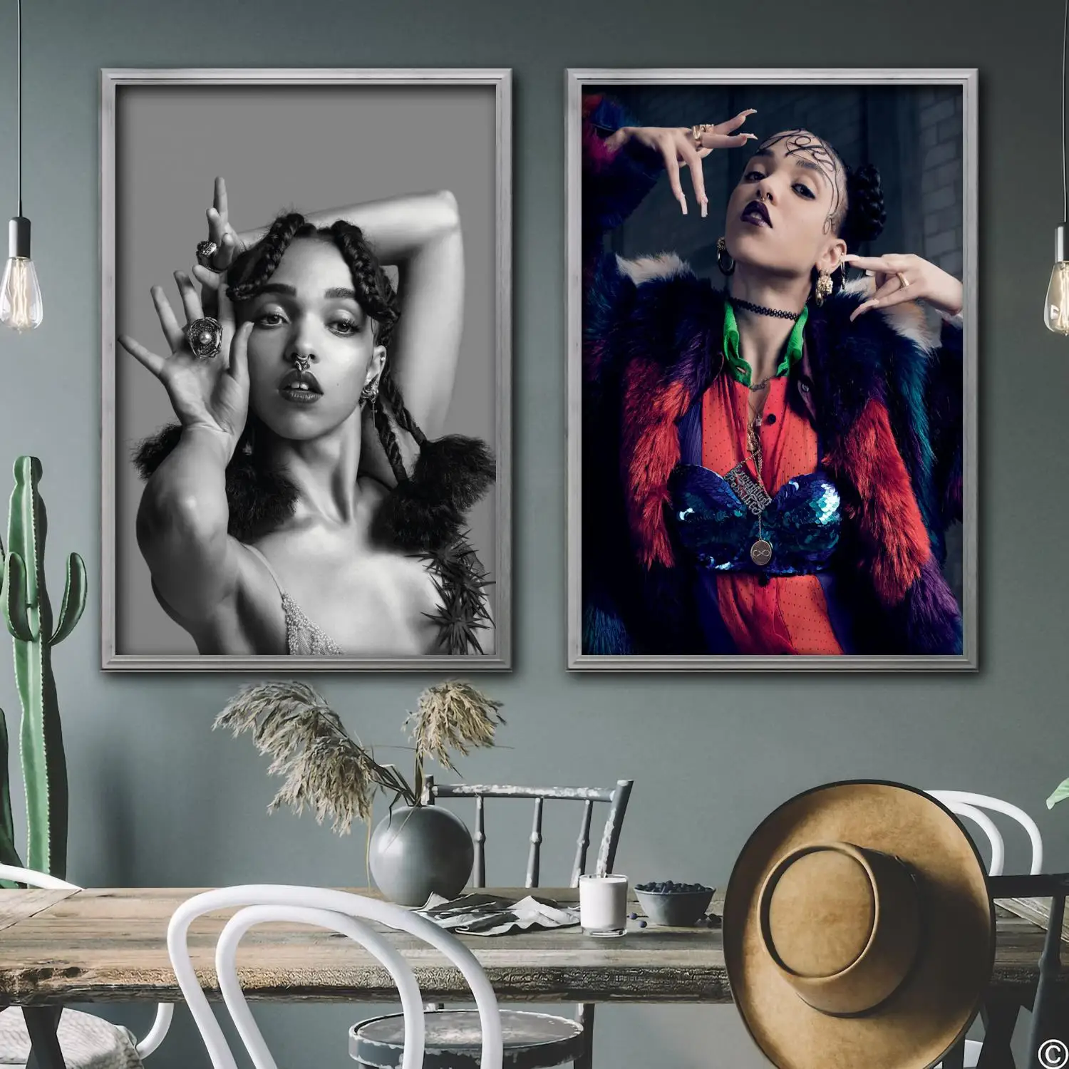 

fka twigs singer Decorative Canvas Posters Room Bar Cafe Decor Gift Print Art Wall Paintings