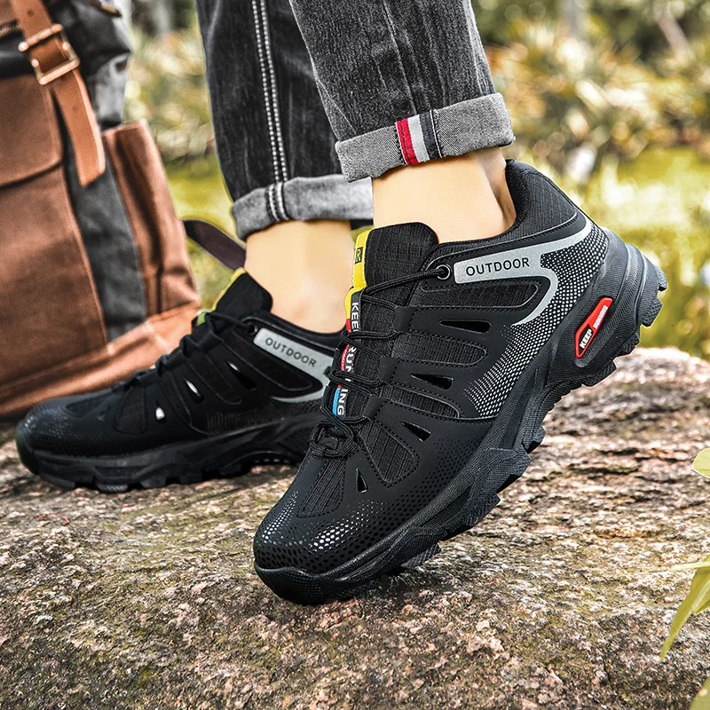 

Новая походная обувь для мужчин, водонепроницаемая, противоскользящая и износостойкая, дышащая профессиональная походная обувь для занятий спортом на открытом воздухе