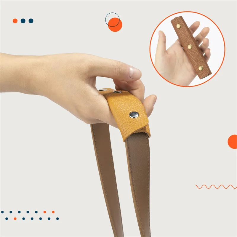 قطعتان من أشرطة حقائب اليد للأمتعة، غطاء حماية من جلد البولي يوريثان بإبزيم ثابت، واقي مقبض حقيبة تسوق غير قابل للانزلاق ومقاوم للاهتراء #3