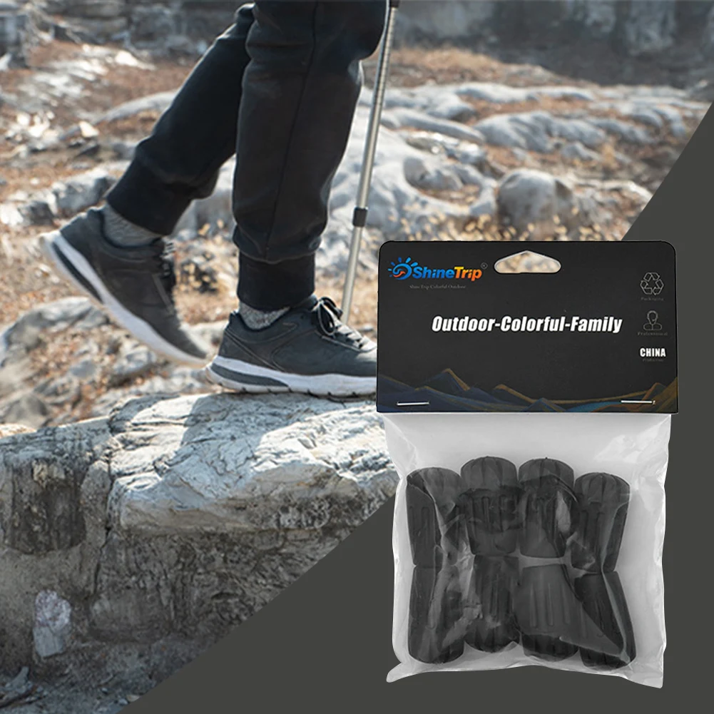 Embouts de bâton de marche en caoutchouc, 8 pièces, embouts de remplacement pour bâton de randonnée, capuchon de protection Alpenstock pour bâtons de marche