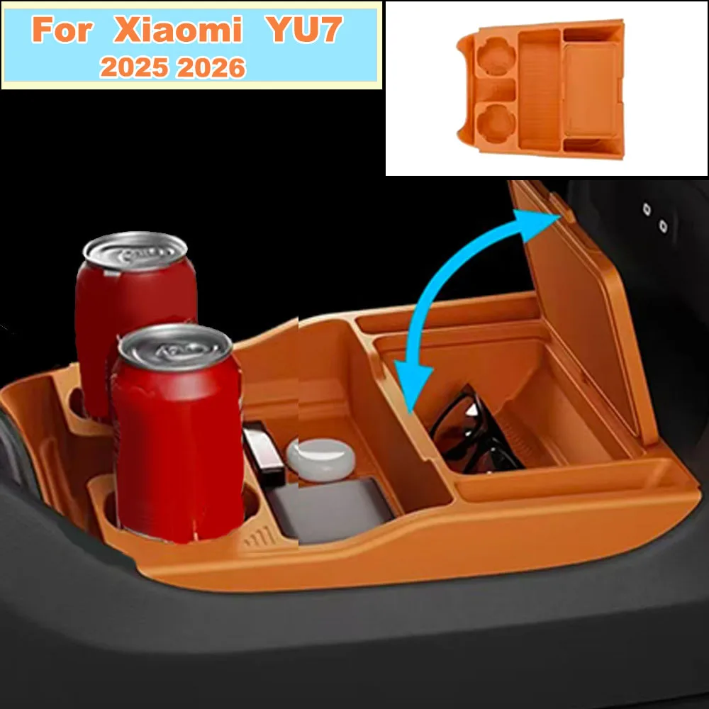 

﻿ For Xiaomi YU7 2025 2026 Central Control Lower Storage Container Anti-slip Car Console Organizer Tray Interior Accessory ﻿