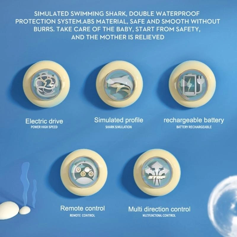 リモコン サメ 充電式 魚 RC 動物 プール おもちゃ 大人と子供用 15UB