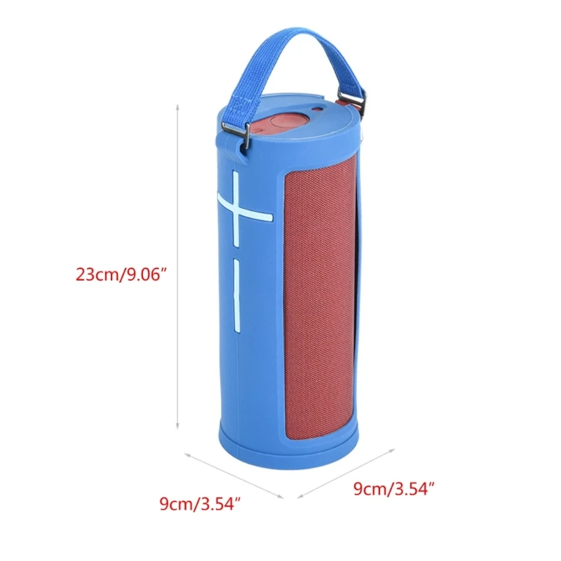 Portable Silicone Case Carrying Storage Bag with Carabiner Hook Strap for UE Megaboom 3 Speaker for Travel Home DropShipping