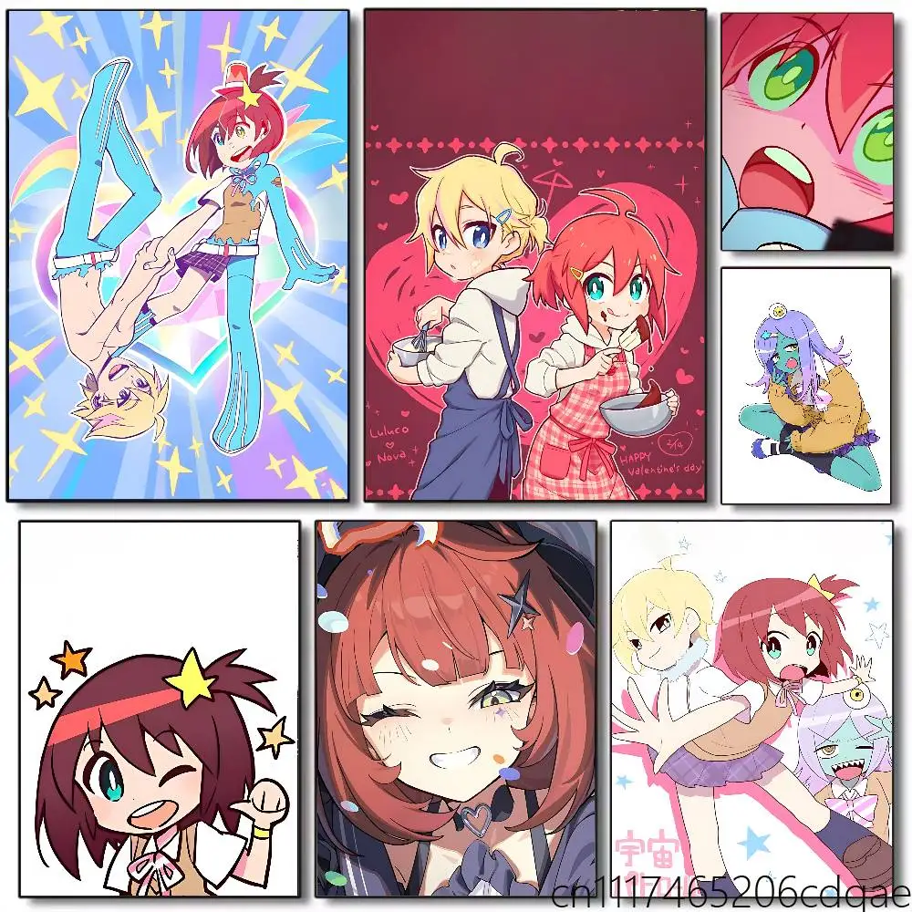 FOR Space Patrol Luluco Frameles Canvas Paint Decorative Art Printing Poster Image Home Living Room Bedroom Decoration Paint
