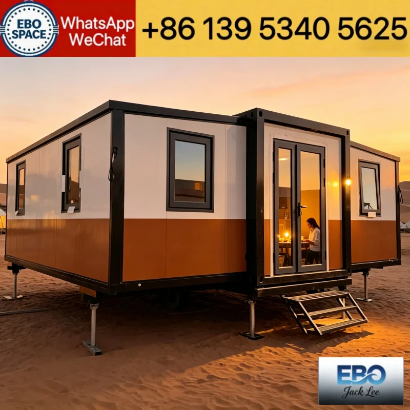 20ft Outdoor Prefab Space Capsule House Waterproof Sound Insulation Portable Glamping Hotel