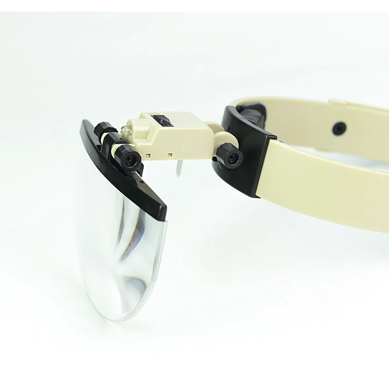 Imagem -04 - Led Iluminado Capacete Lupa Headband Magnifier Ferramenta de Leitura de Reparação de Jóias Assista Lupa 2x 3.8x 4.5x 5.5x