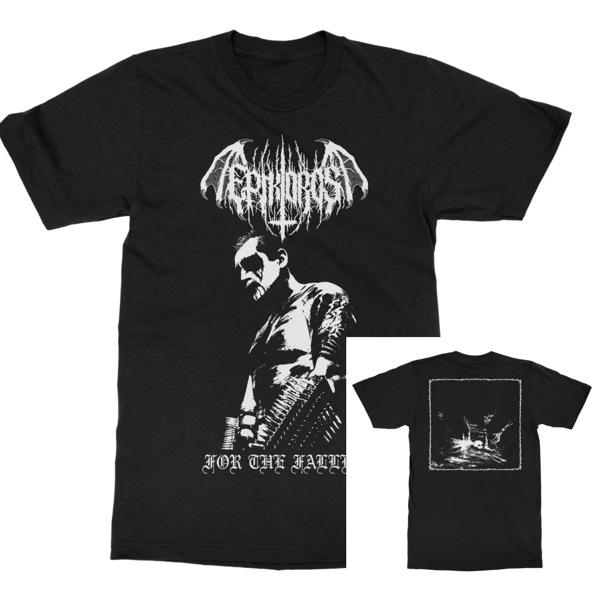Epikoros Spear of Revenge Band T-Shirt 100% Cotton Graphic Tee Men Women Summer Streetwear Top