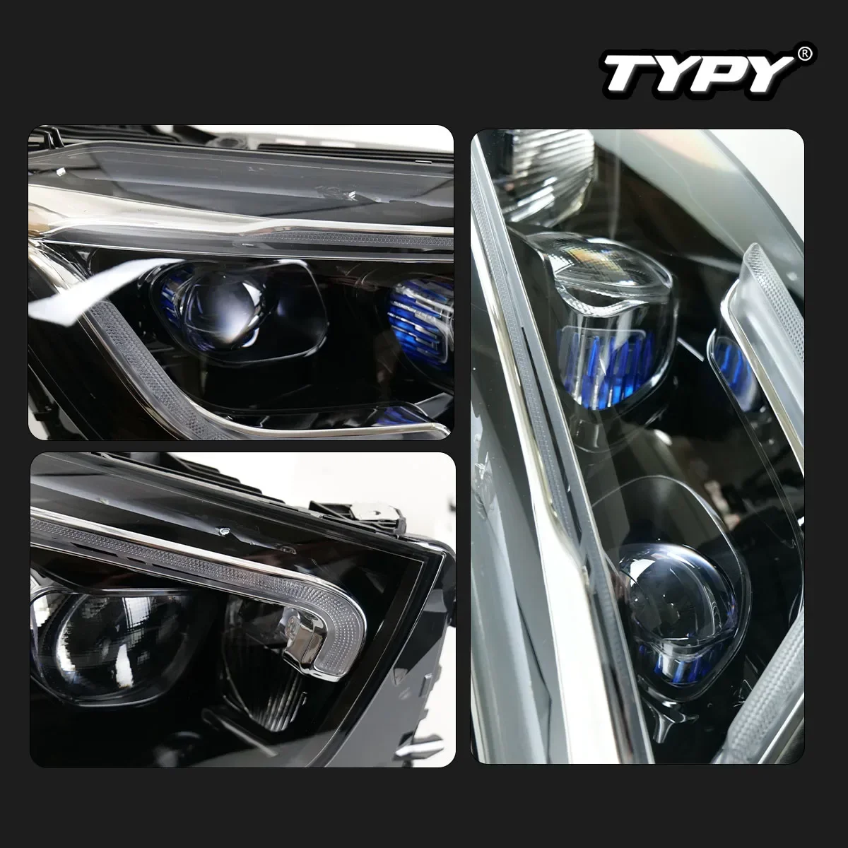 

TYPY New LED Head Lamp Upgrade Modified For Benz GLC W253 Headlights 2016-2023 Dynamic Signal Head Lamp Auto Accessories
