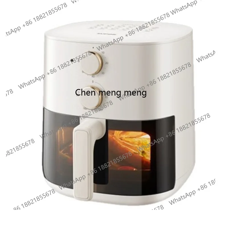 

Visual air fryer glass automatic multi-function 5L no-turn-over new electric fryer