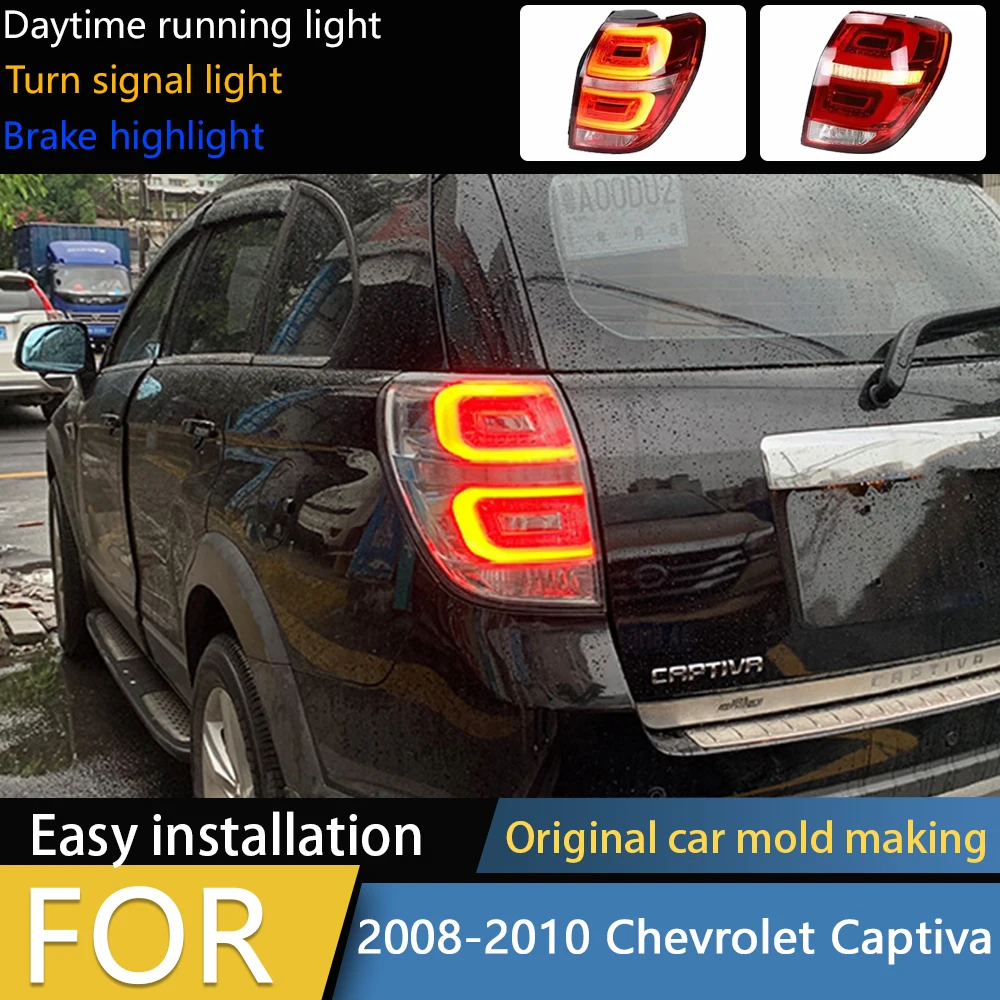 

Car Styling for Chevrolet Captiva Tail Lights 2008-2019 New Kaptiva LED Tail Lamp DRL Signal Brake Reverse auto Accessories