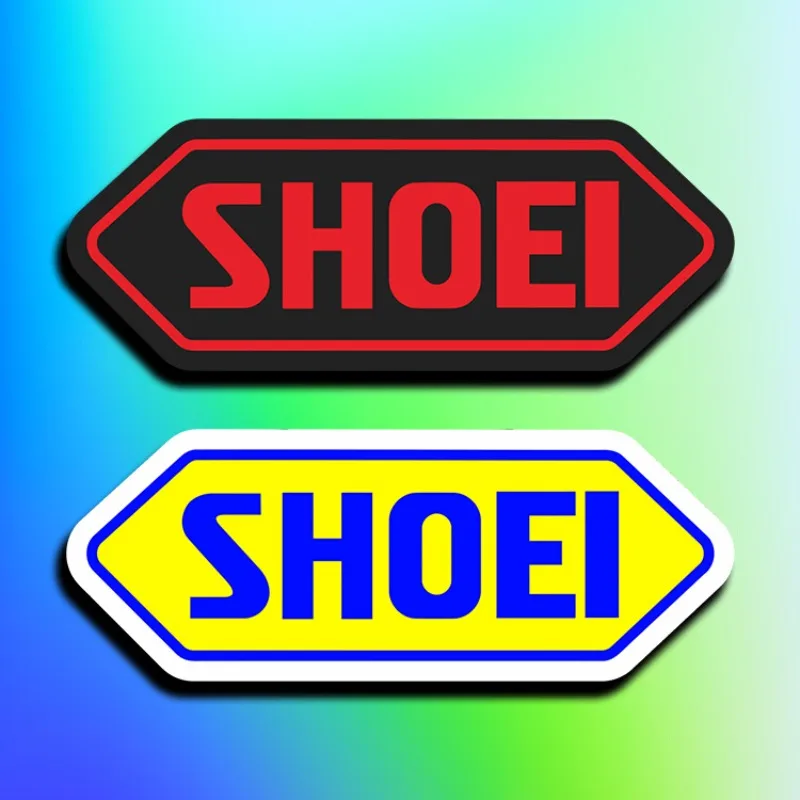 1pc Creative SHOEI Letters Motorcycle Helmet Stickers Waterproof Car Body Side Door Bumper Stickers Cover Scratches Vinyl Decals