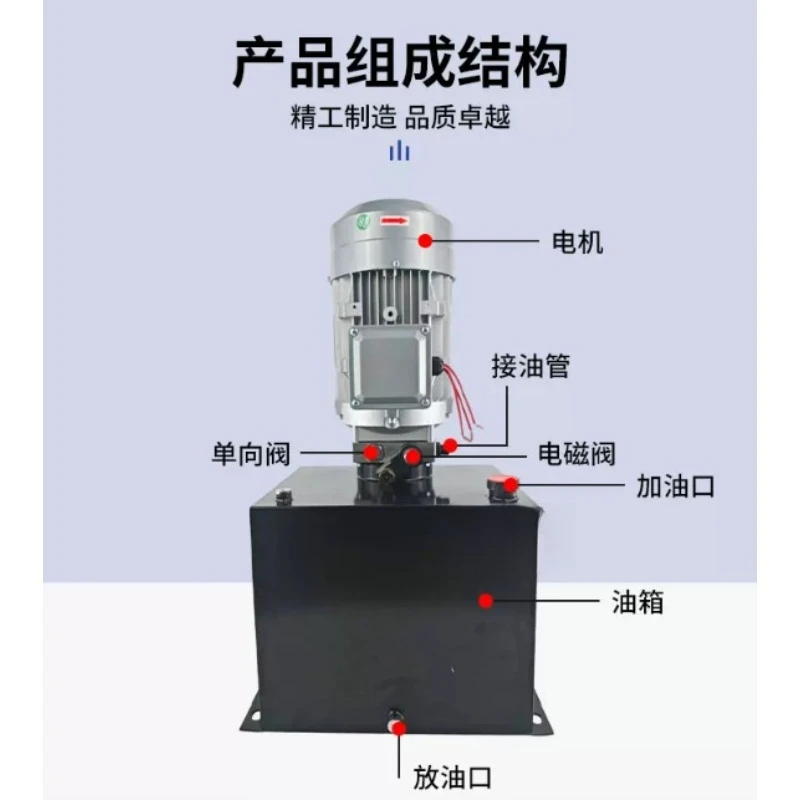 Hydraulic Power Unit  Single Acting Dump Trailer Pump  Hydraulic Power Unit for Dump Trailer Car Lifting