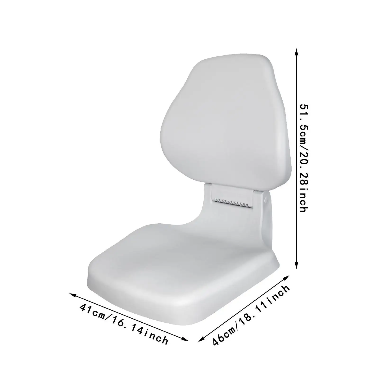 Boat Captain Chair Easy Installation Chair Seat High Back Folding Boat Seat for Sailing Speedboat Kayaking Boating Outdoor