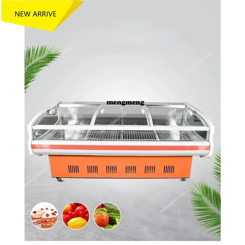 

Custom Food Air Cooling Display Refrigerator Freezer High Efficient Fresh Meat Cabinet