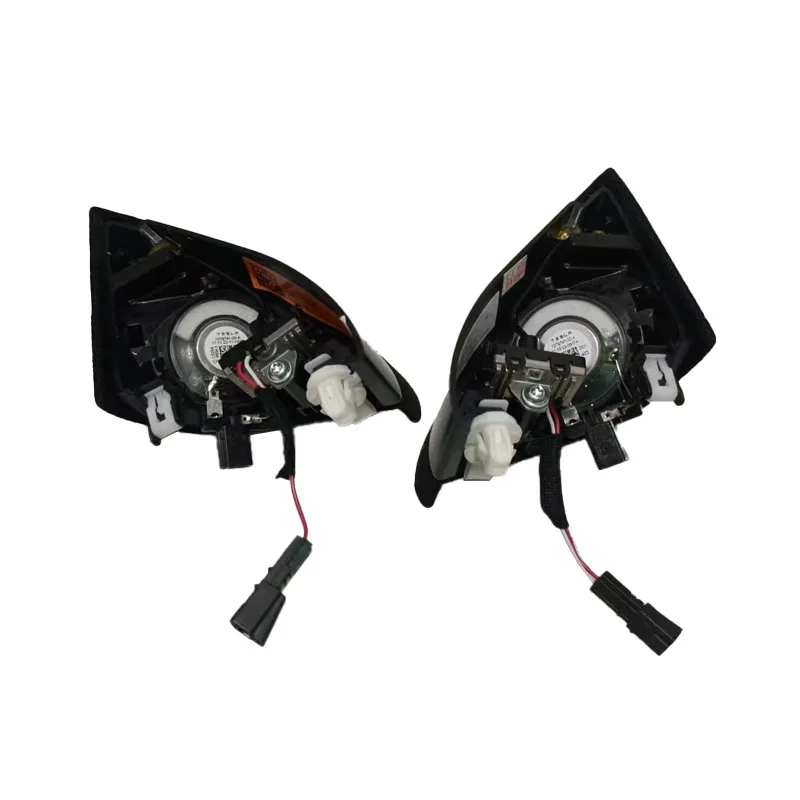 Couvercle de klaxon noir pour haut-parleur Tesla 2024 modèle 3, miroir des Highlands, pilier A, Triangle triple