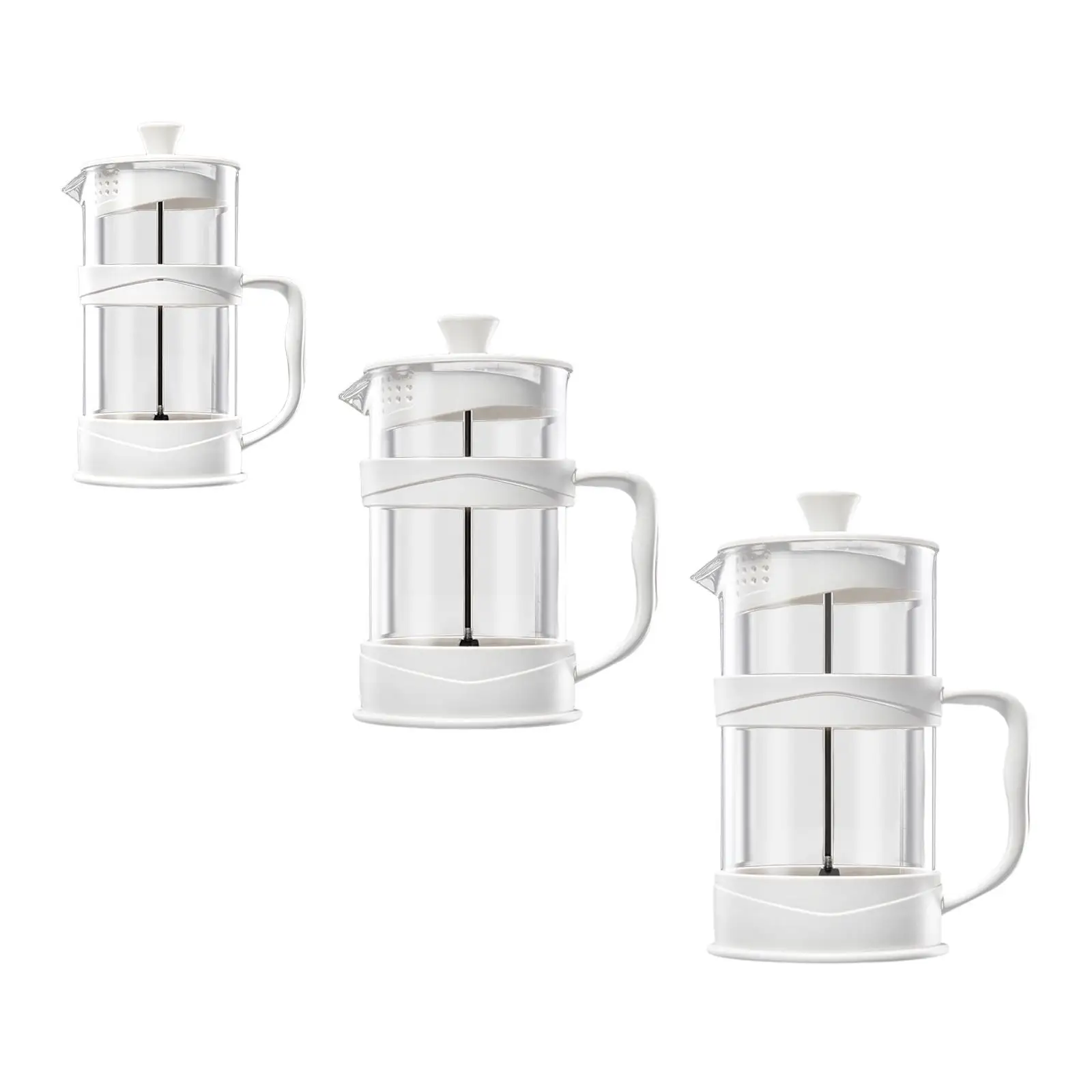 French Coffee and Tea Maker Coffee Plunger Thickened Stainless Steel Filter Kettle Tea Pot Coffee Maker for Coffee Shop