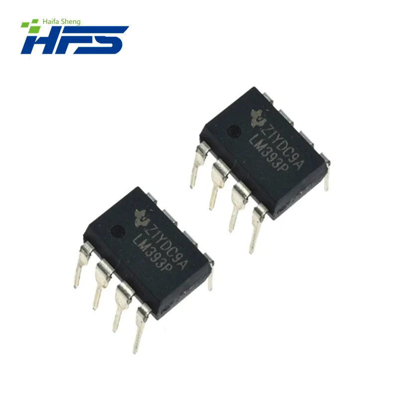 LM393P DIP8 LM393 DIP-8 IC, DIP-8, novo e original, baixa potência, componentes duplos, 10pcs