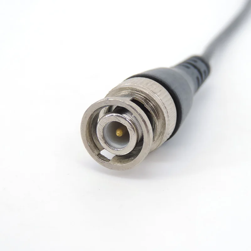 BNC male female cable shielding plug connector Pure copper jumper Q9 monitoring coaxial signal video tail 19cm Welding free