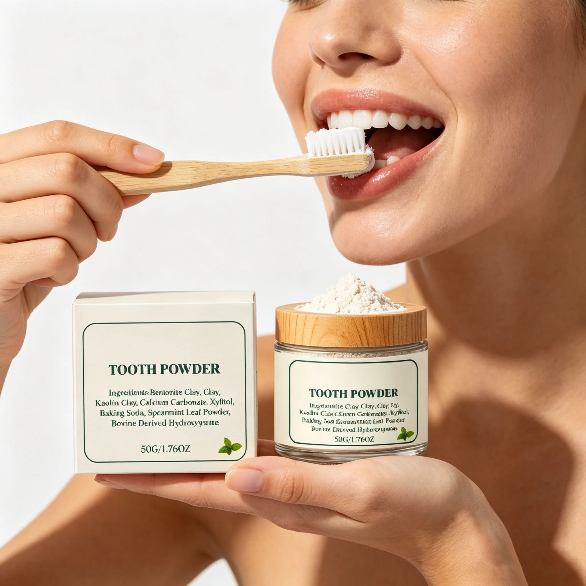 Teeth Shine Powder Remove Yellow Teeth Stains Gently Care Tooth Surfaces Enhance Cleanliness Refreshing Minty Scent Tooth Powder