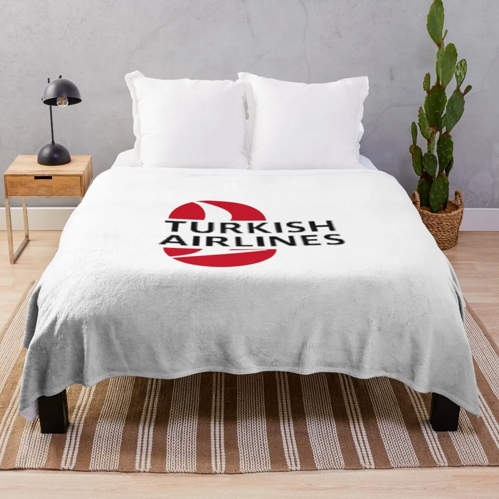 

turkish airlines Throw Blanket Luxury Designer decorative Blankets