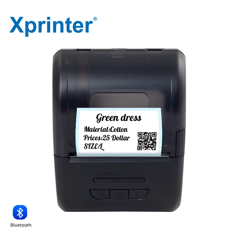 Xprinter XP-P210 Portable Thermal Receipt Printer Mini Impresora Portatil 2Inch Portable Shipping Label Printer Dual Duties