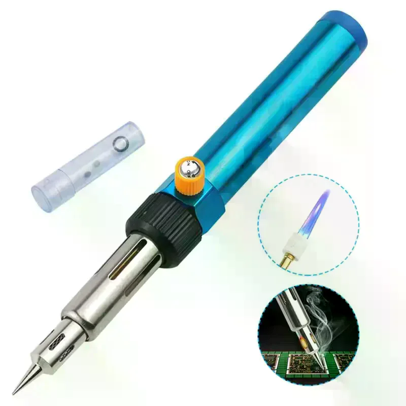 

Handy Gas Soldering Pen Soldering Iron For Precise Welding And Heat Shrink For DIY Repairing With Changeable Tips 210~450°C