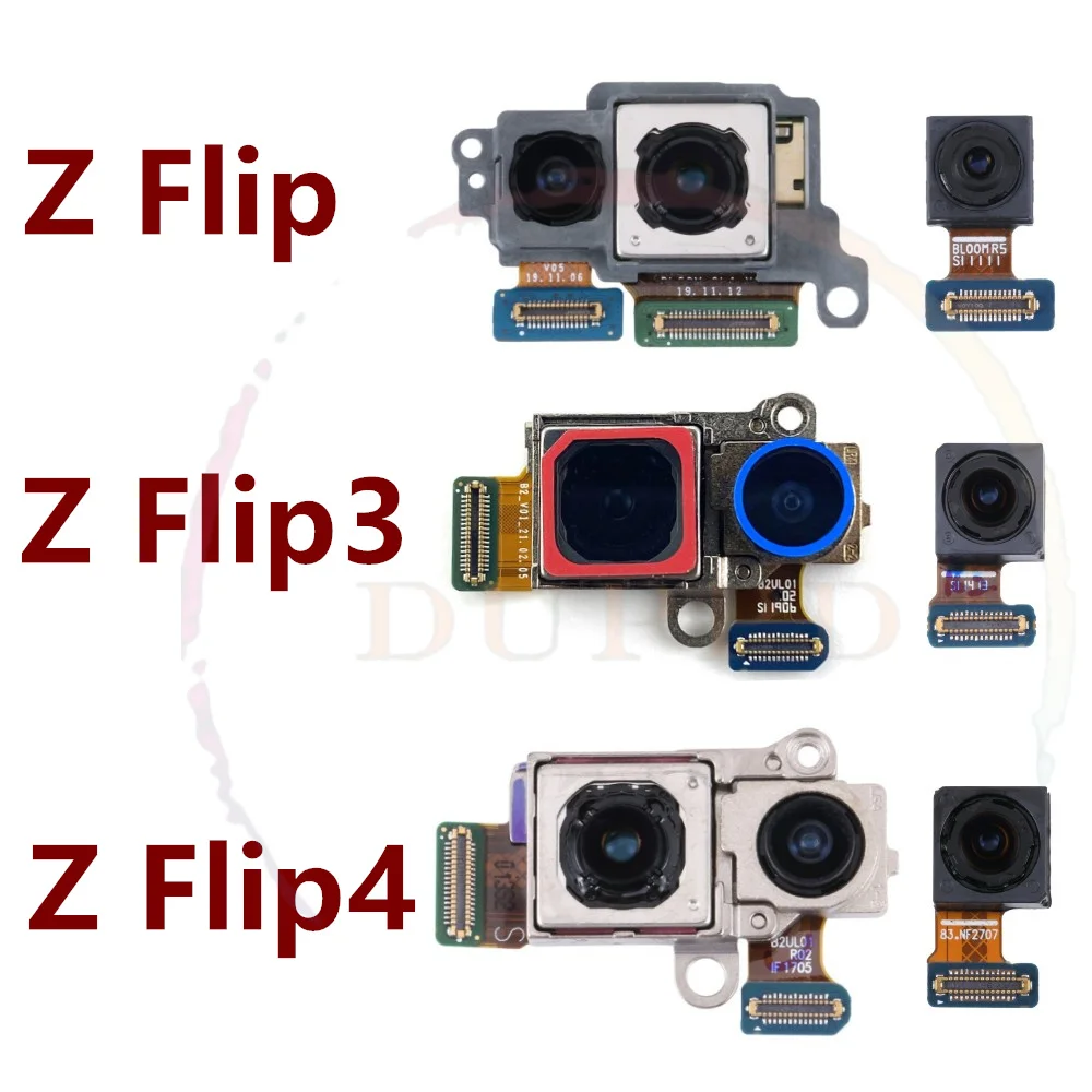 Rear Front Camera For Samsung Galaxy Z Flip 3 4 Flip3 Flip4 5G F707 F711 F721 Back Selfie Small Frontal Camera Module