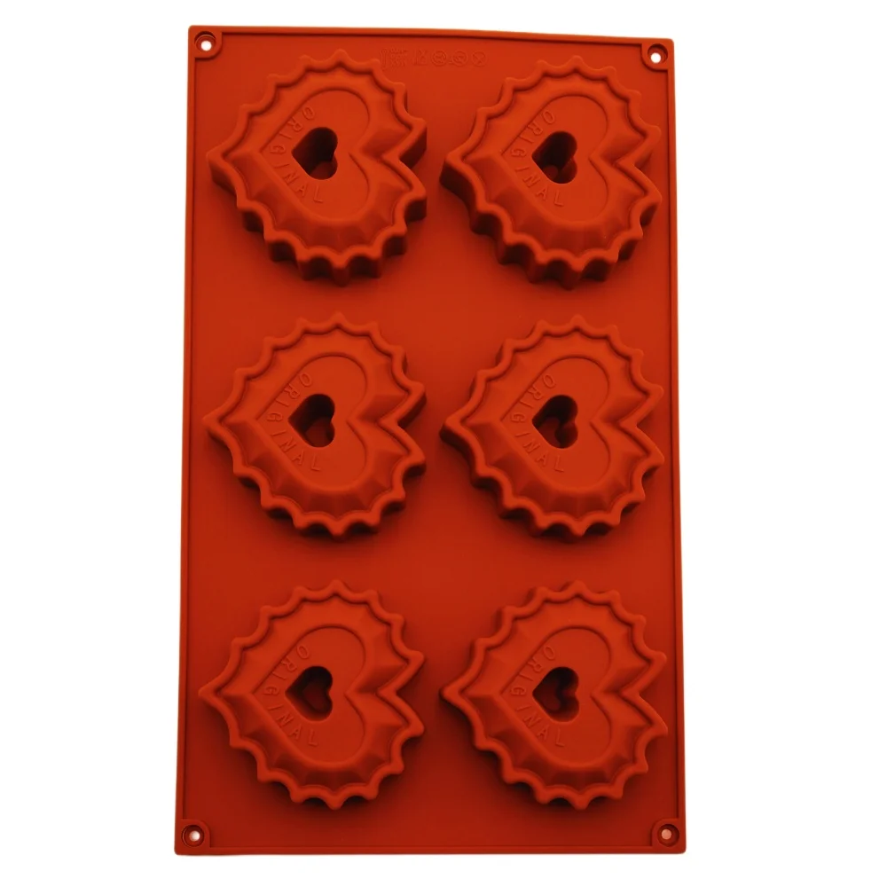 

New Arrival 6-24 Hole Love Vortex Silicone Chocolate Mold Food Grade Silicone Cake Mold Handmade Jelly Cookie Mold Baking Tools