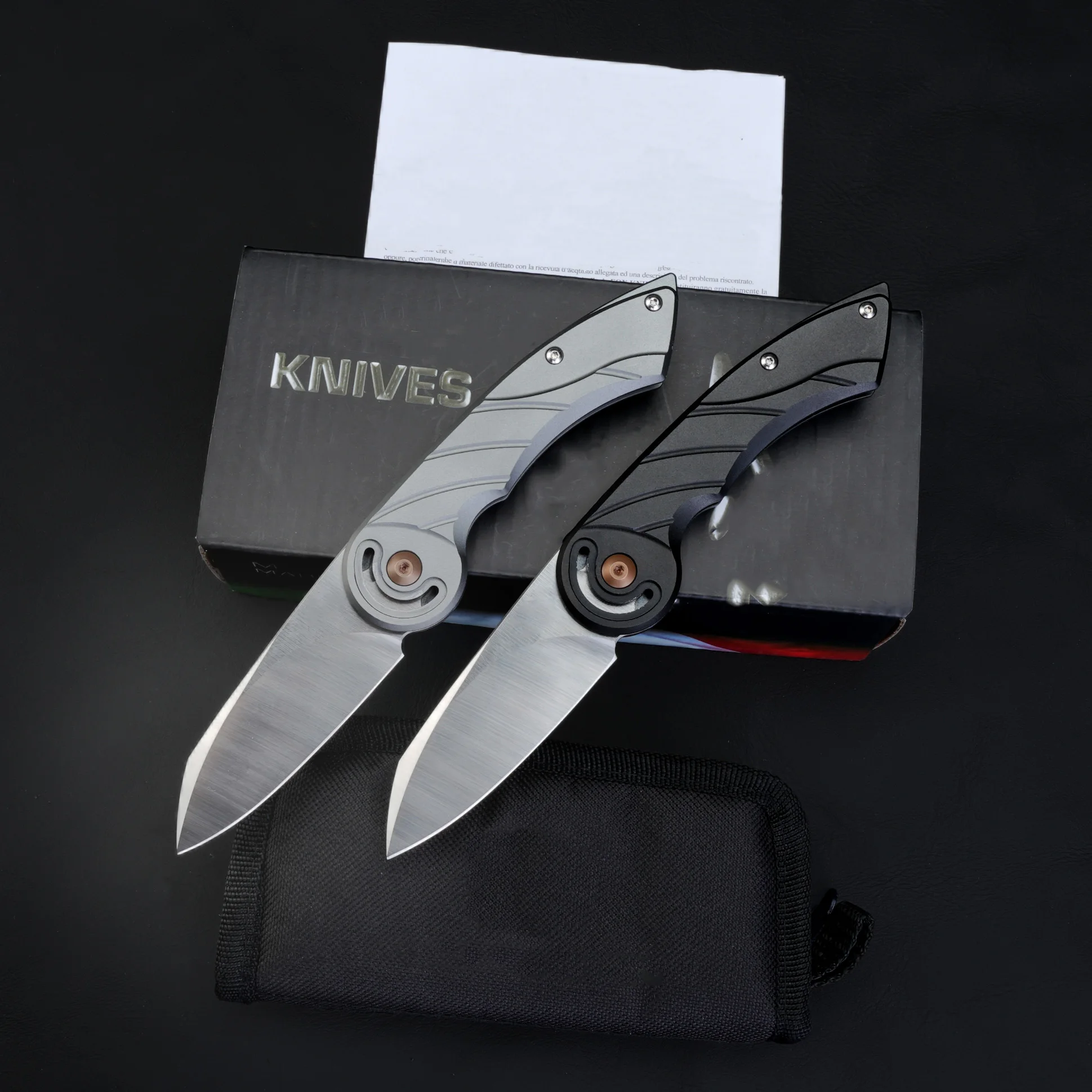 

EDC's unique and interesting folding knives, camping portable pocket knives, collectible gift knives, and sharp fruit knives