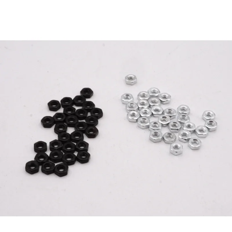 MINI 4WD self-made tamiya parts stainless steel M2 cup head screws 6mm-35mm 10 pcs price/black and silver nuts 100pcs/pack