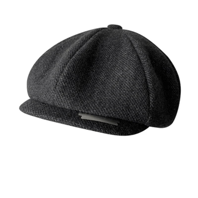 Men Newsboy Hats Vintage Herringbone Octagon Cap Men With Blade Hats And Caps Casual Spring Autumn Berets Winter Flat Cap BLM411