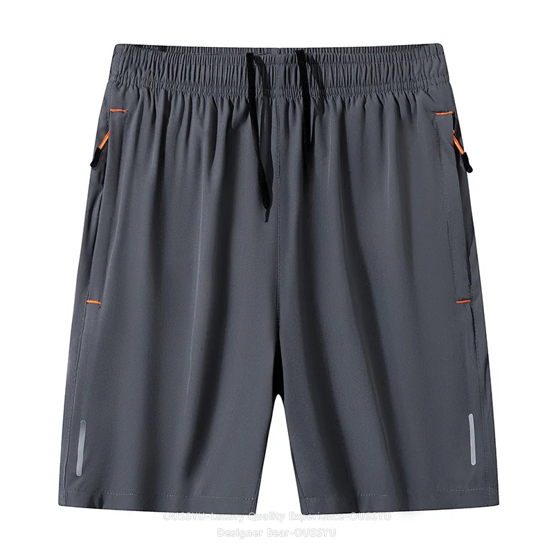 Pantalones Cortos Deportivos de Verano para Hombre, de Secado Rápido, con Bolsillos con Cremallera, Cintura Elástica, Estilo Bermuda, Joggers, Cargo, Tallas Grandes M-8XL