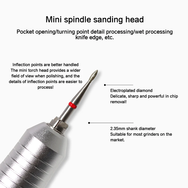 Wiertła diamentowe do paznokci w kształcie płomienia, frezy rotacyjne do skórek w stylu rosyjskim, elektryczne wiertło do manicure, akcesoria do paznokci.