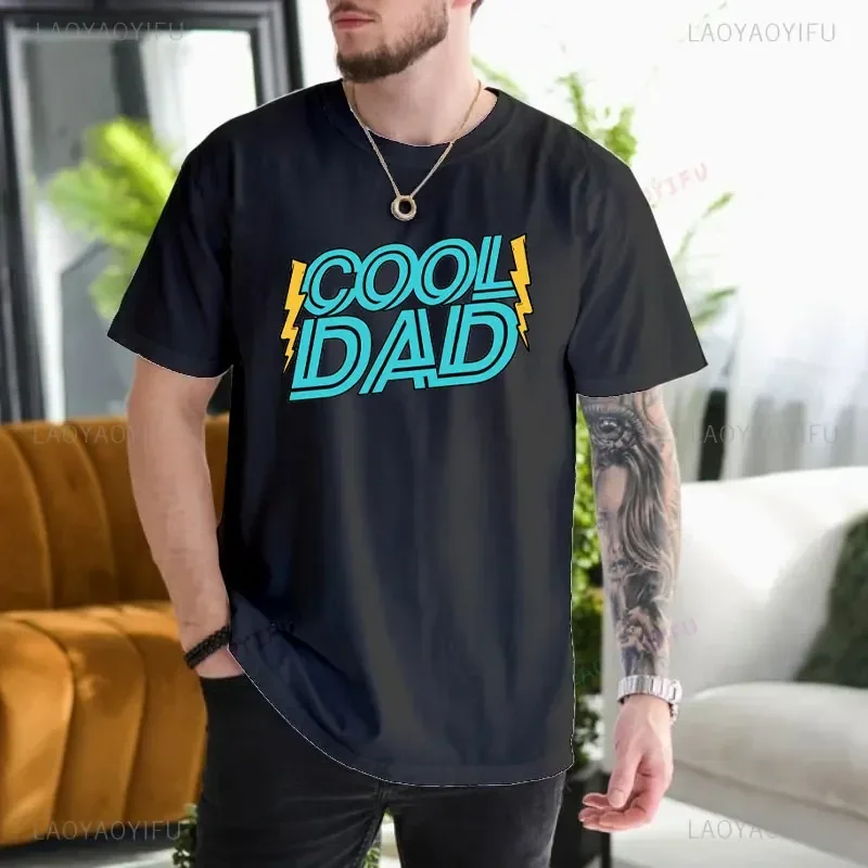 Cool Dads Club Funny Husband T-Shirt Gift for Father\'s Day Gift Daddy Printed T-shirt Dad To Be Dad Cotton Man Fashion Shirt