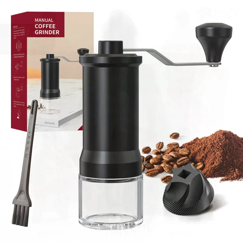 

Портативная ручная кофемолка в зернах, маленькая бытовая пивоварка, современный минималистичный стиль для любителей кофе