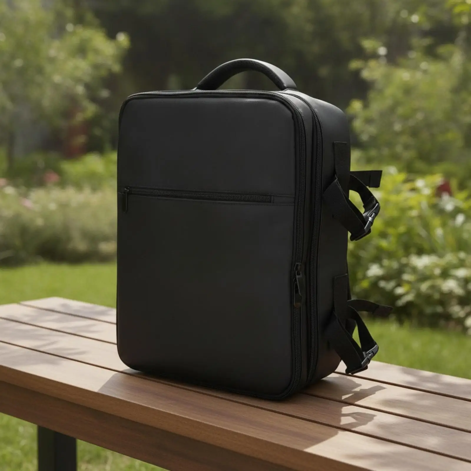 Backpack with Side Pocket Minimalist Daypack Zippered for Daily Commute - view 3