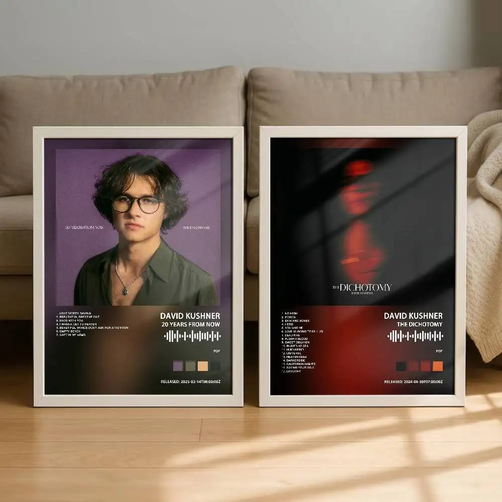 David K-Kushner  Album Cover Poster Self-Adhesive Art Waterproof Paper Sticker Coffee House Bar Room Wall Decor